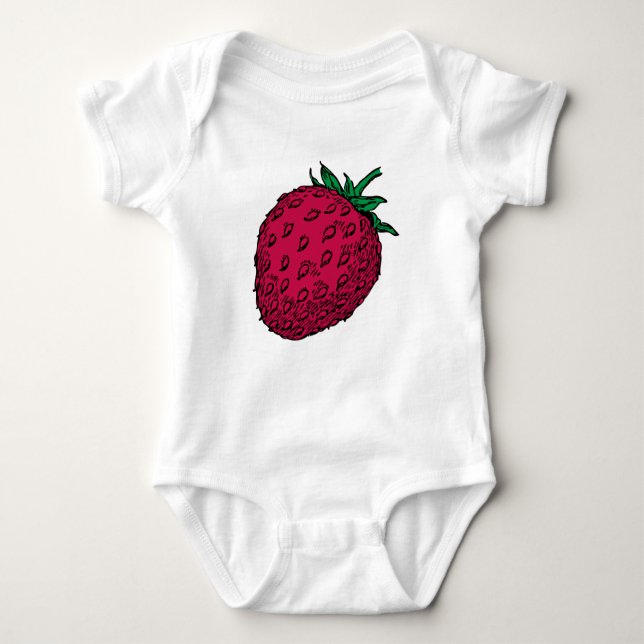 Body Para Bebê strawberry (Frente)