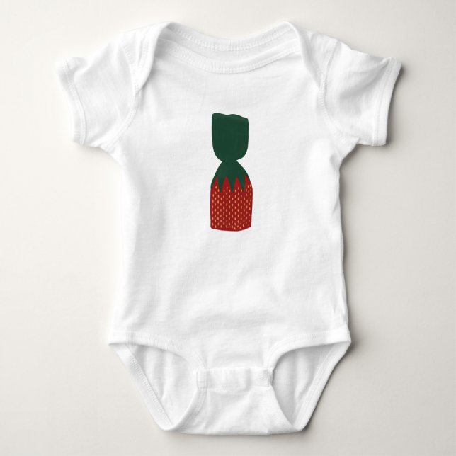 Body Para Bebê Strawberry Bon Bons Candies (Frente)