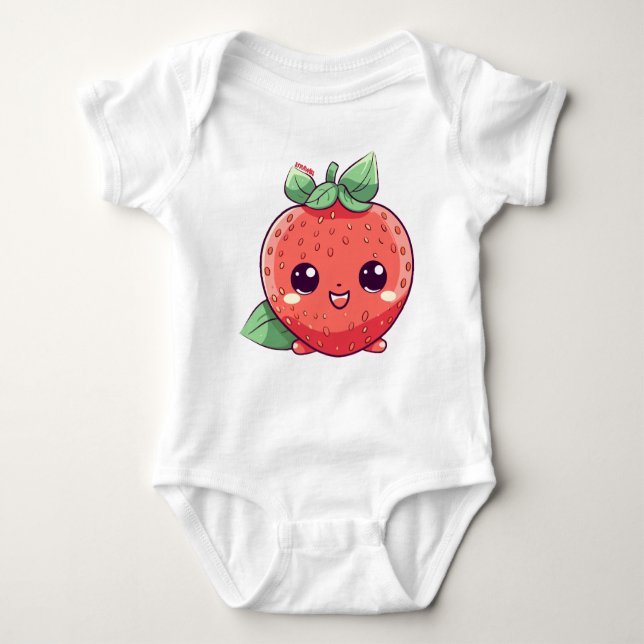 Body Para Bebê Strawbs (Frente)