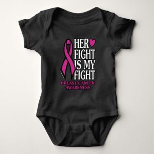 Body Para Bebê Sua Luta... Cancer Da Mama.