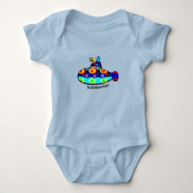 Body Para Bebê Submarino (Frente)