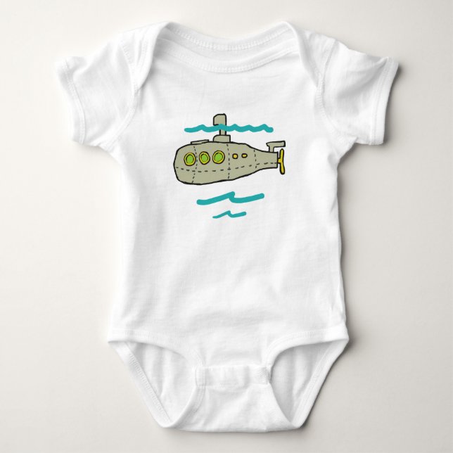 Body Para Bebê Submarino (Frente)