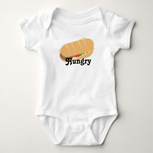 Body Para Bebê Subsanduíche Foodie Hungry Baby Bodcase