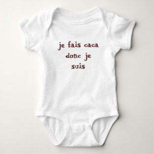 Body Para Bebê suis do je do donc do caca dos fais do je