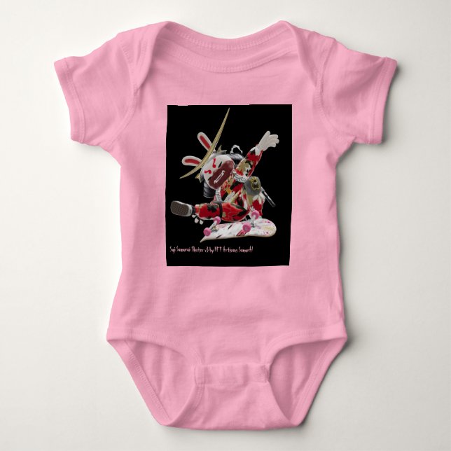 Body Para Bebê Suji Samurai Skater v3 - NFT Artisans SamurAI Bab (Frente)