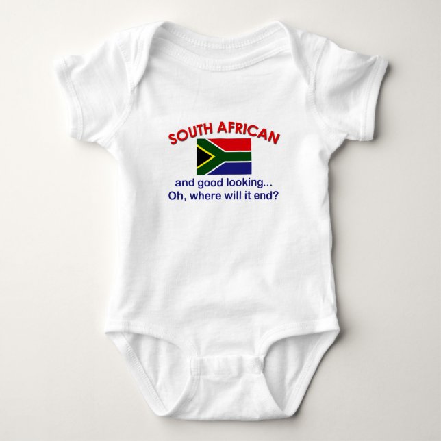 Body Para Bebê Sul bonito - africano (Frente)