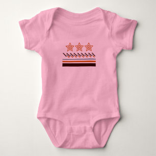 Body Para Bebê Summer Baby Three - Star Stripes
