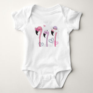 Body Para Bebê Summer Flamingo: Ilustração da Pratage.