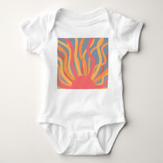 Body Para Bebê Summer Sunrise (Frente)