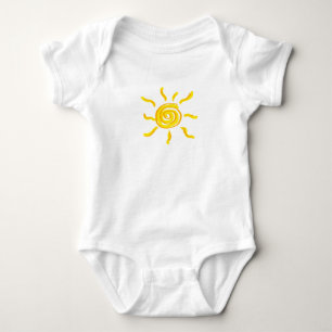 Body Para Bebê Summersgarden Sunshine Orange e Yellow -