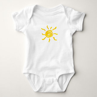 Body Para Bebê Summersgarden Sunshine Orange e Yellow -