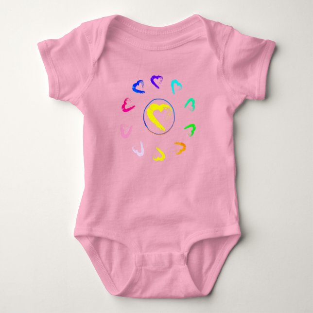 Body Para Bebê Sun Hearts Baby Bodycase (Frente)