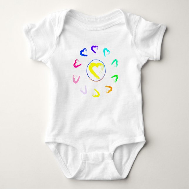Body Para Bebê Sun Hearts Baby Bodycase (Frente)