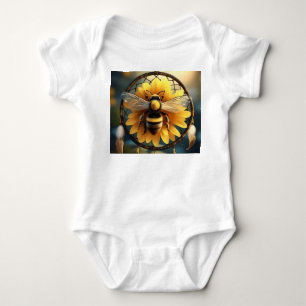 Body Para Bebê Sunflower Bee Dreamcatcher,