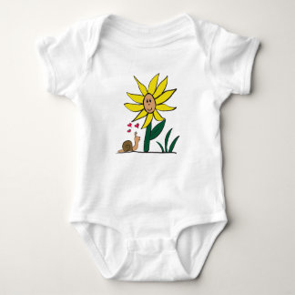 Body Para Bebê "Sunflower Snail Little Amigos"