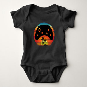BODY PARA BEBÊ SUNSET DE JOGOS RETRO DE JOGOS