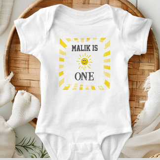 Body Para Bebê Sunshine Bodysuit Kids 1st Birthday Party