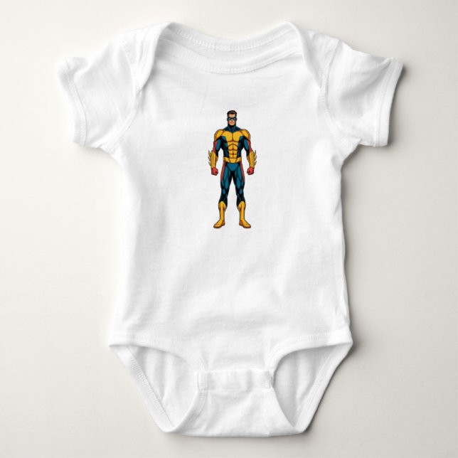 Body Para Bebê super-herói (Frente)