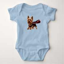 Super-herói Yorkie Fofo