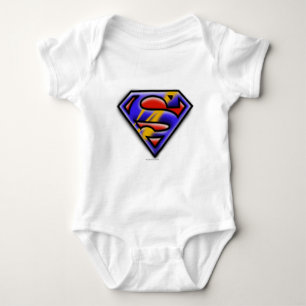 Body Para Bebê Super-Homem Logotipo de pincel