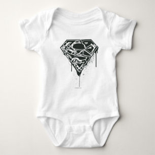 Body Para Bebê Super-Homem Logotipo fragmentado de plataforma