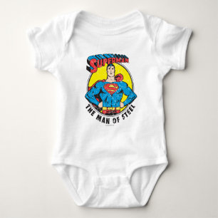 Body Para Bebê Super-Homem O Homem de Aço