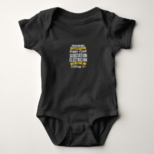 Body Para Bebê Super Legal Subestação Eletricidade Funny Gift