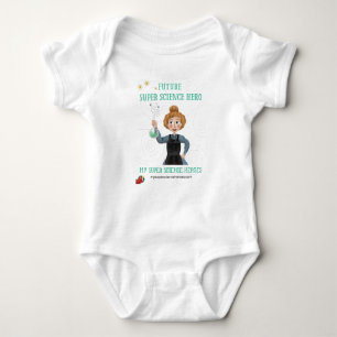 Body Para Bebê Super Science Baby Bodysuit - Marie Curie