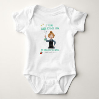 Body Para Bebê Super Science Baby Bodysuit - Marie Curie