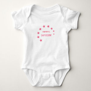 Body Para Bebê Superestrela da Mamãe