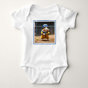 Body Para Bebê Superestrela do Softbol: O Grande Jogo do Porquinh