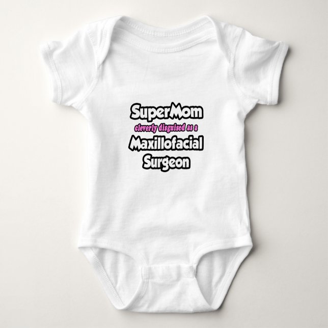 Body Para Bebê SuperMãe... Cirurgião Maxilofacial (Frente)