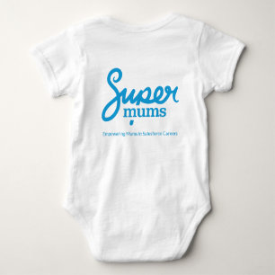 Body Para Bebê Supermums Babygrowth - Branco