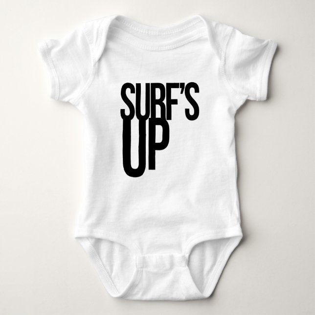 Body Para Bebê Surf acima (Frente)