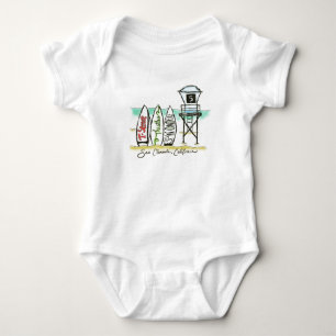Body Para Bebê Surf San Clemente Baby Bodyfit
