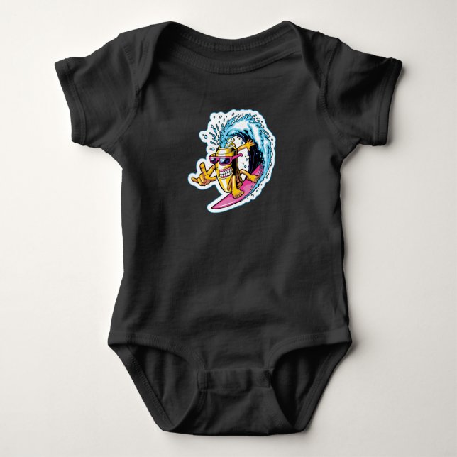 Body Para Bebê Surfe de Latas (Frente)