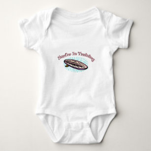 Body Para Bebê Surfista no treinamento
