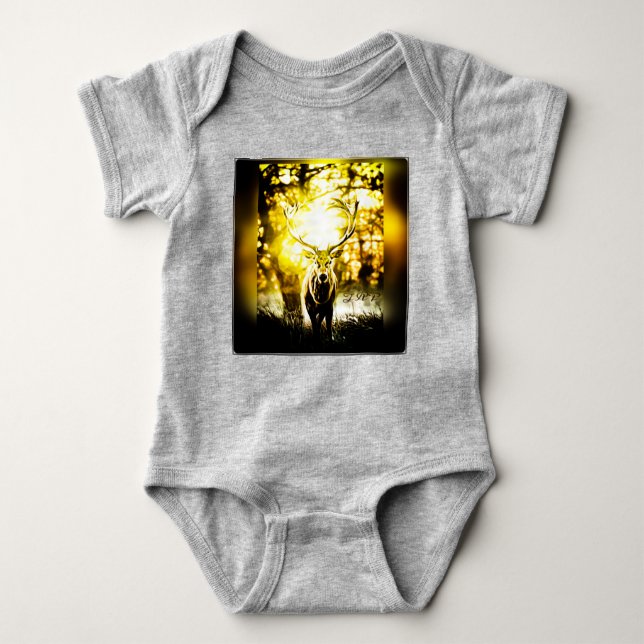 Body Para Bebê Surpreendente veado 01-01 (Frente)