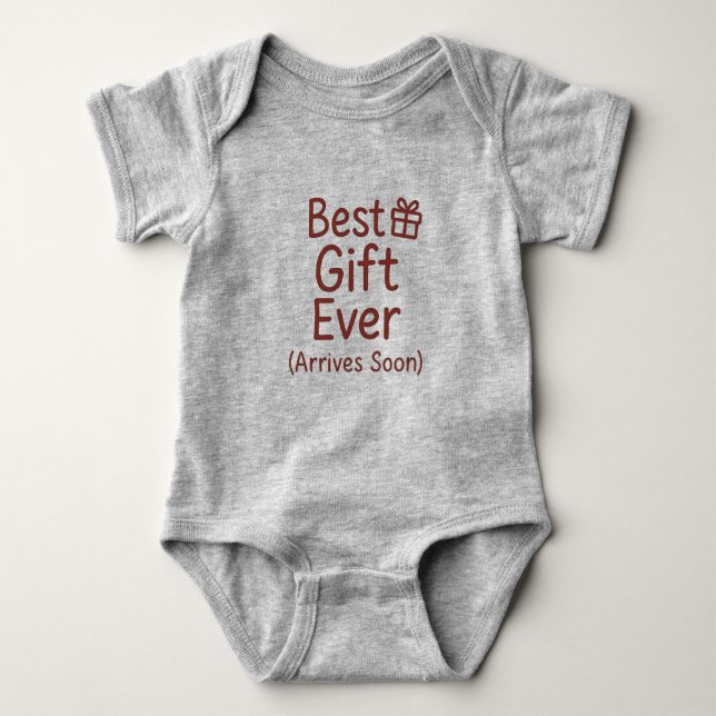 Body Para Bebê Surprise pregnancy christmas - Best Gift Ever (Frente)