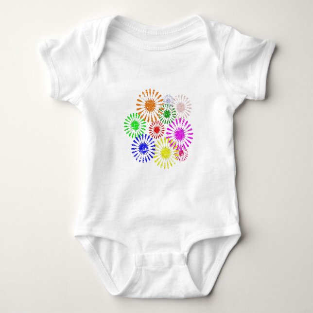 Body Para Bebê Surto de Flor Aflita (Frente)