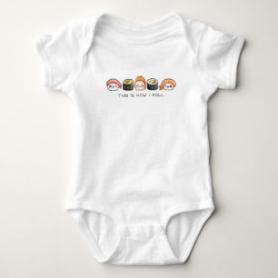 Body Para Bebê Sushi Baby T-Shirt
