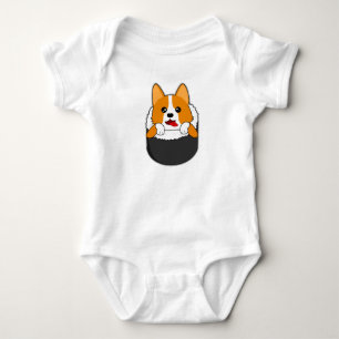 Body Para Bebê Sushi Corgi