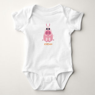 Body Para Bebê Suspeitoso o porco