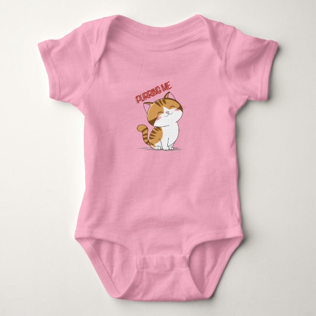 Body Para Bebê Süsse Katze (Frente)