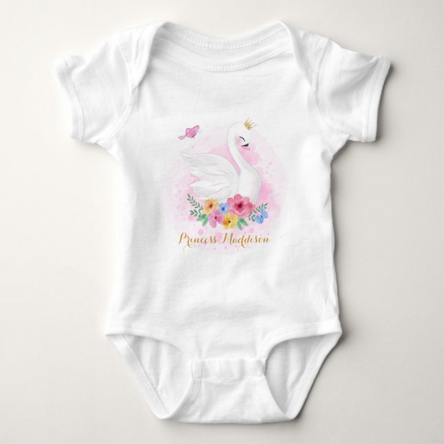 Body Para Bebê Swan Princess (Frente)