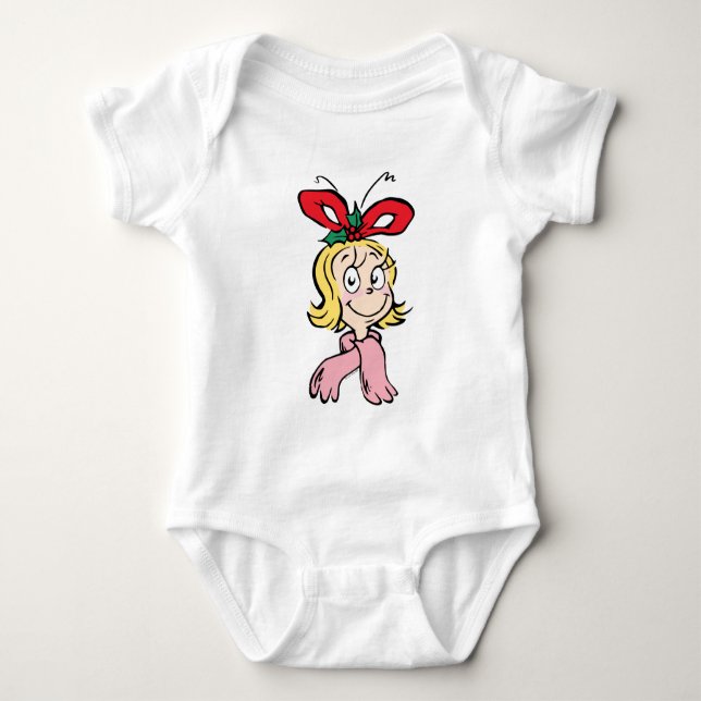 Body Para Bebê Sweet Cindy Lou Who Portrait (Frente)