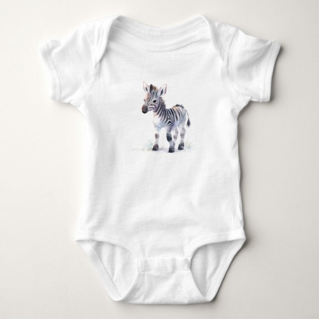 Body Para Bebê Sweet Happy Baby Zebra, Horse Lover, Zoo, Safari (Frente)