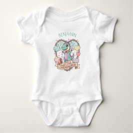 Body Para Bebê Sweet Little Dino Birthday Personalized