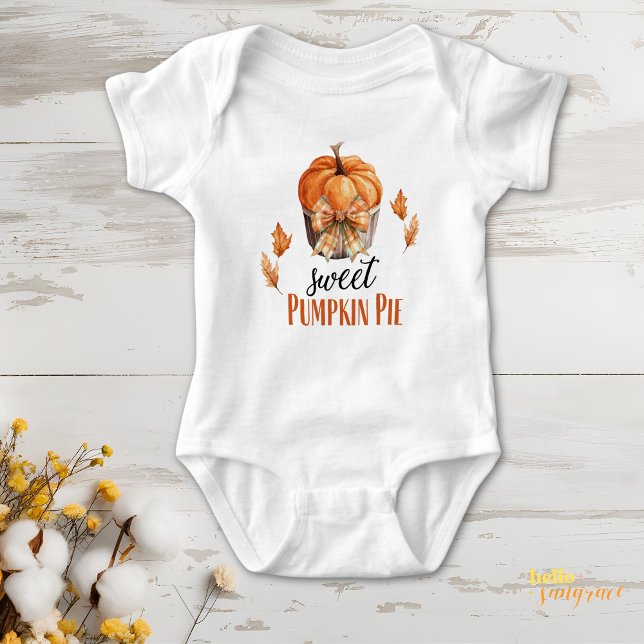 Body Para Bebê Sweet Pumpkin Pie Fall (Criador carregado)