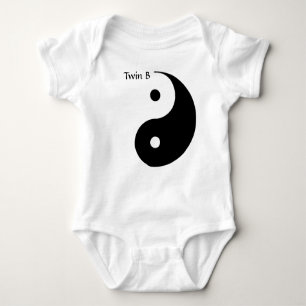 Body Para Bebê T para gêmeos - B gêmeo de Yin Yang